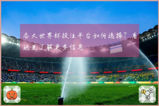 各大世界杯投注平台如何选择？看这里了解更多信息
